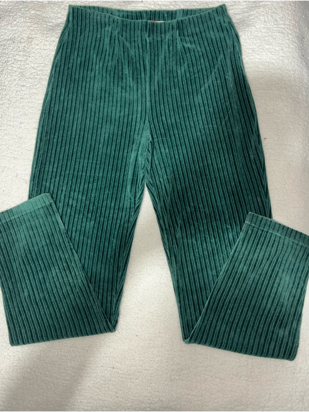 Liz Claiborne Teal Ribbed Velvet Pants